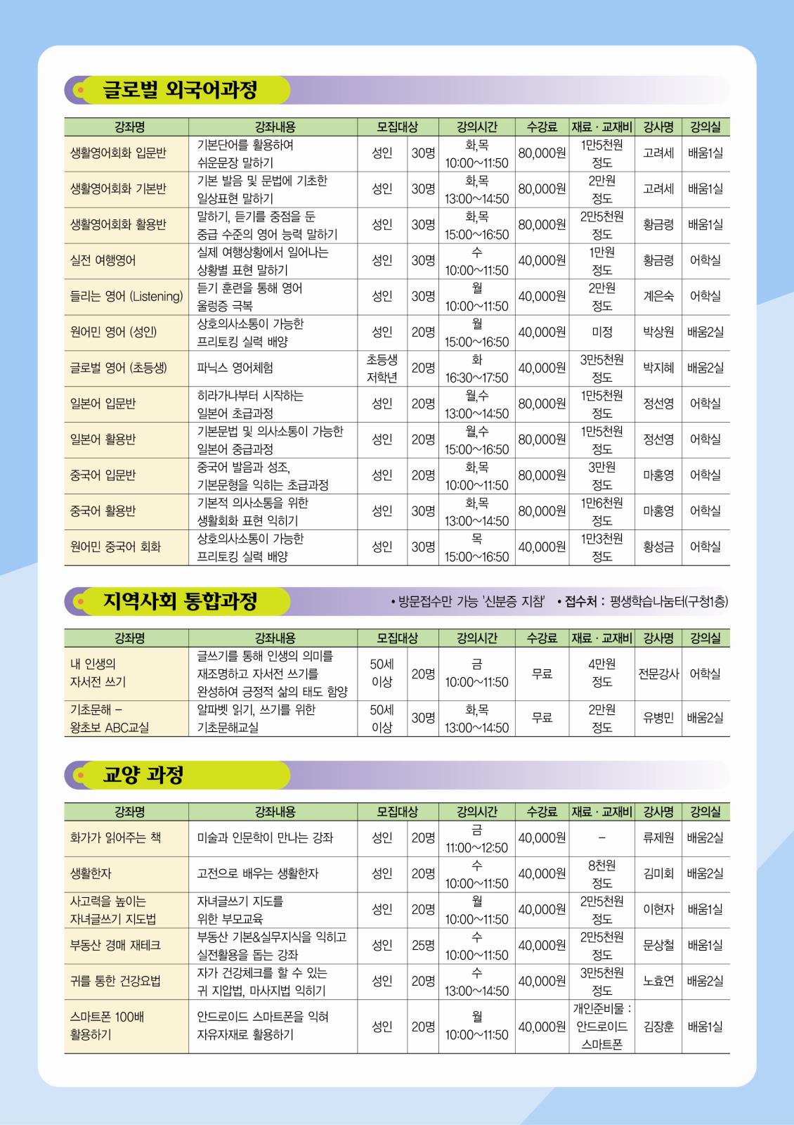 ★ 2014년 제3기 평생학습 교양강좌 수강생모집 안내의 2번째 이미지